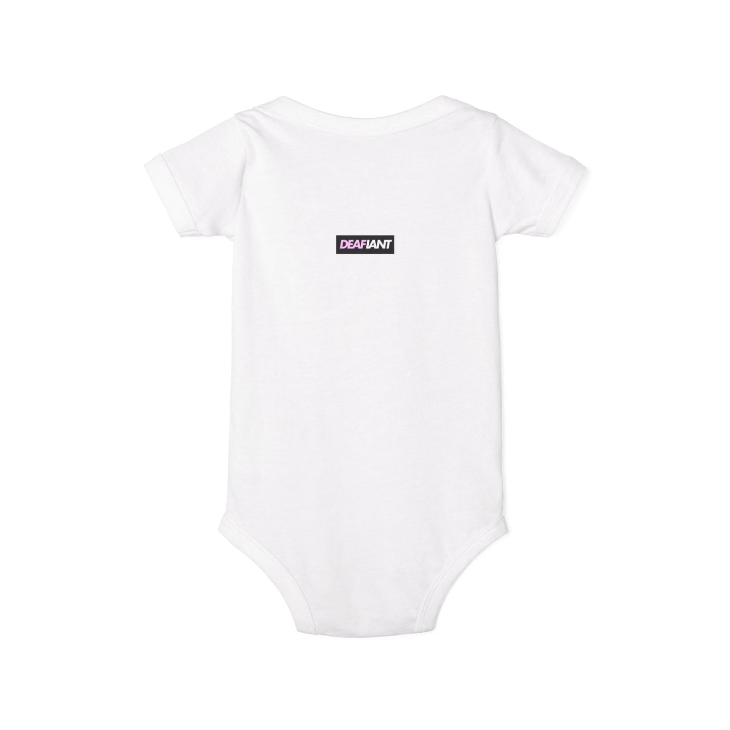 DEAFIANTLY CUTE Infant Jersey One Piece | Baby Bodysuit