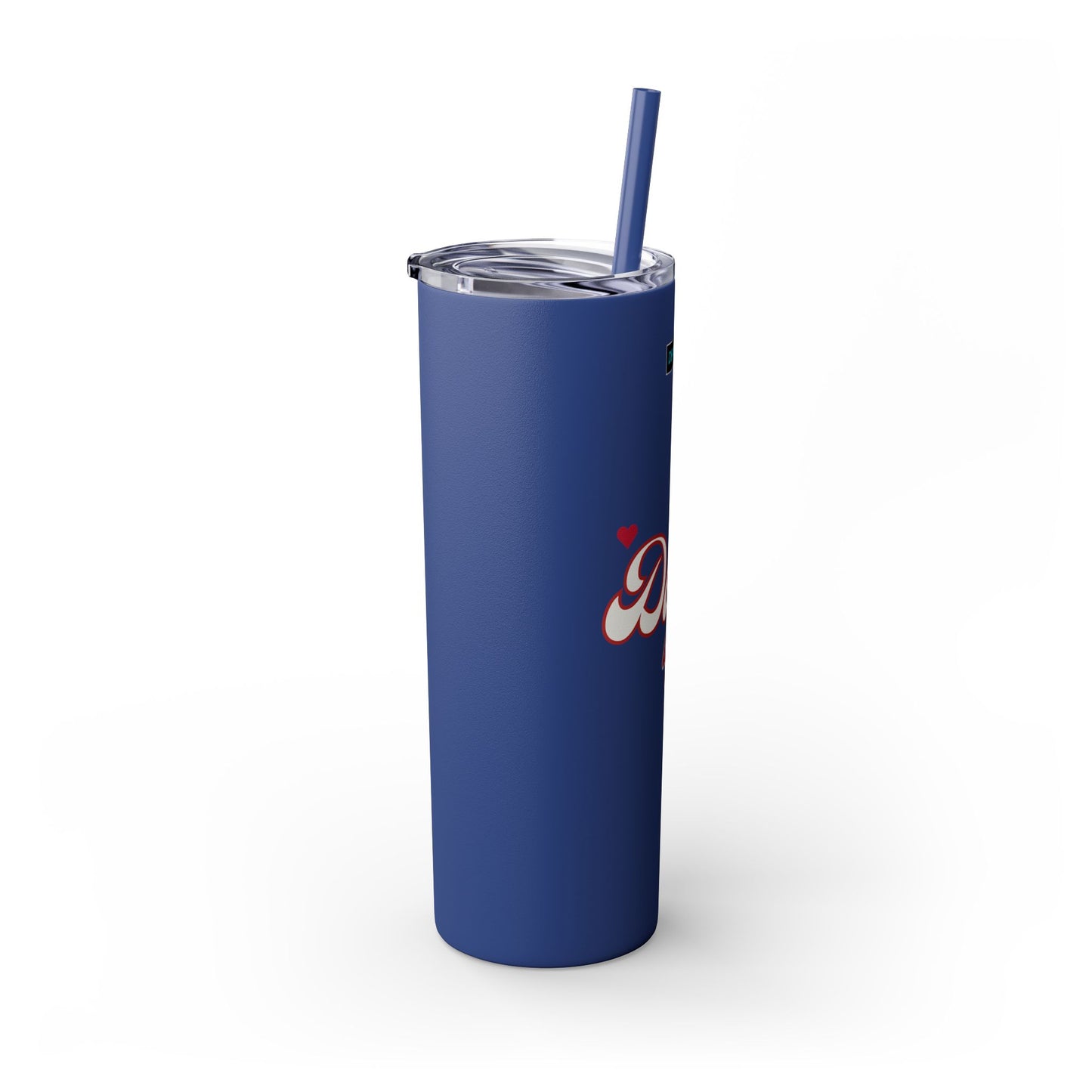 DEAFIANT Deaf AF Skinny Tumbler with Straw, 20oz