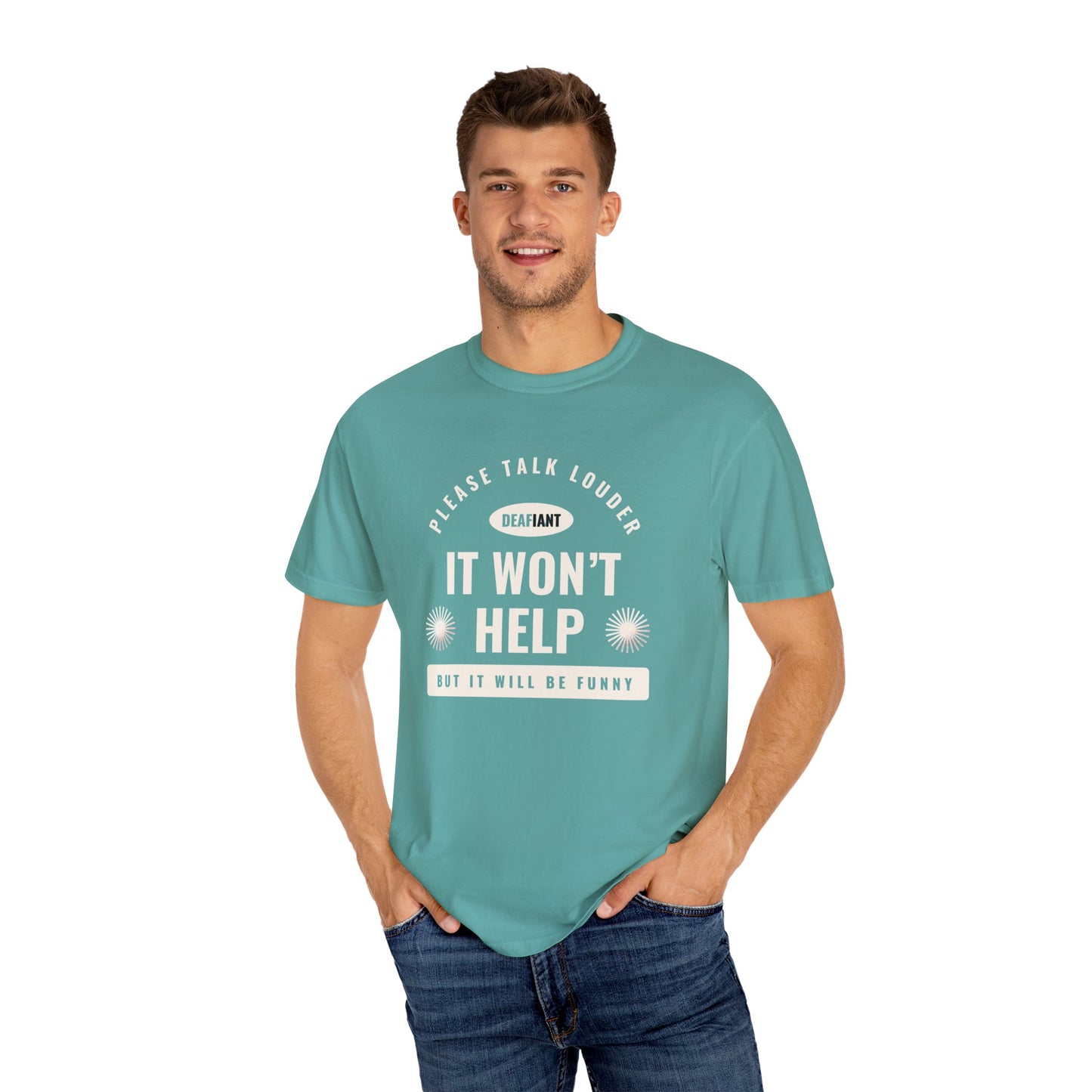DEAFIANT Speak Up Tee | Unisex Garment-Dyed T-shirt