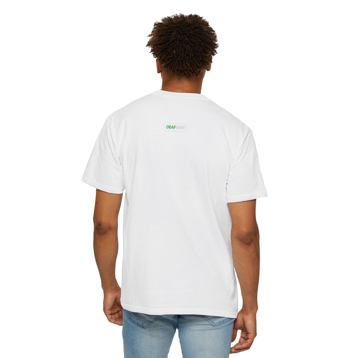 DEAFIANT Mos' Deaf Throwback Tee | Unisex | Garment-dyed