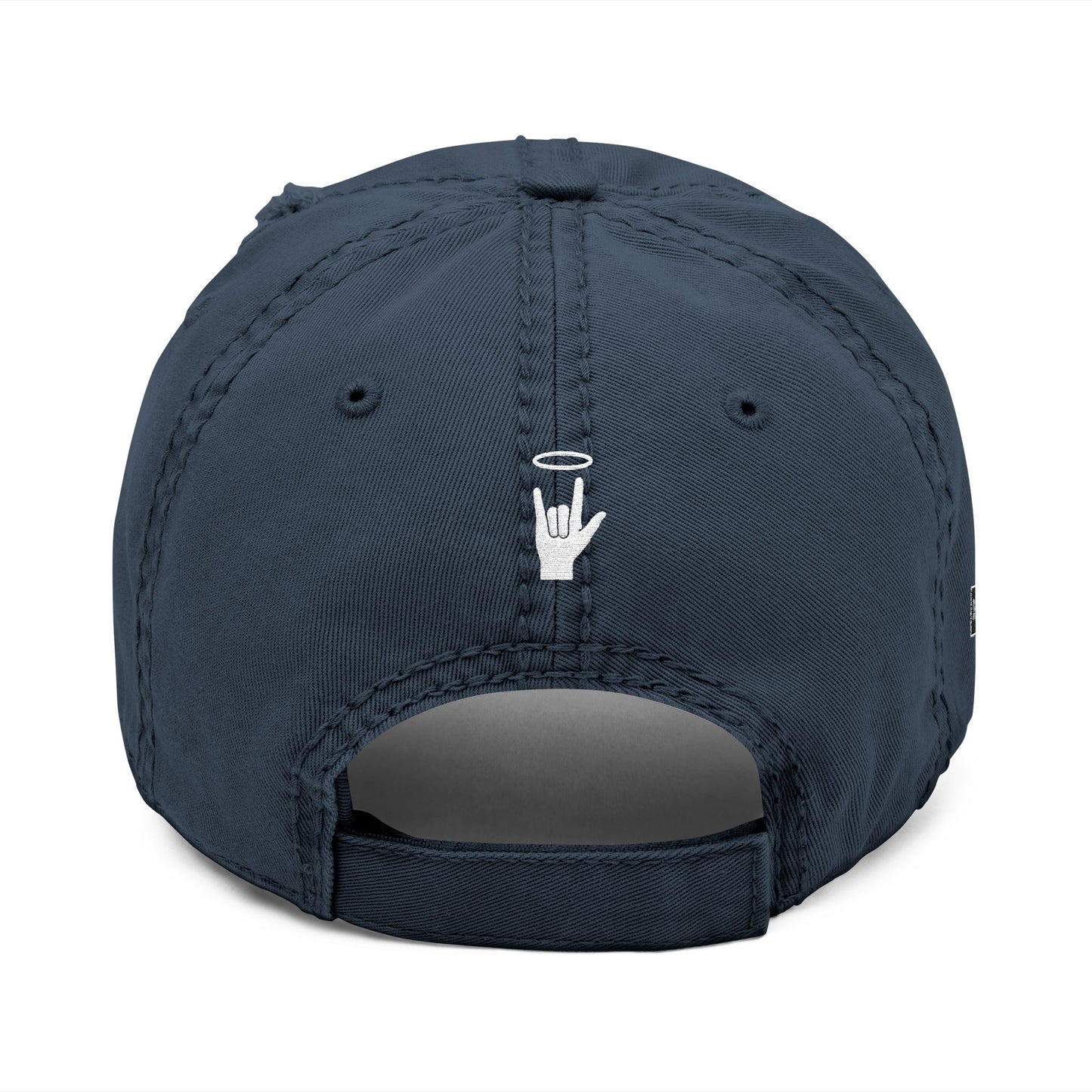 DEAFIANT The Anointed Cap | Distressed Dad Hat with Embroidery