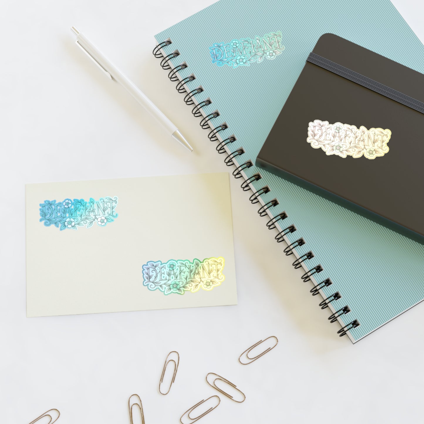 "Rooted Rebels" – The Pink Llama x DEAFIANT Floral Collab Tee Sticker Sheets | Inspirational Decals for Scrapbooking, Journaling, Gift Wrapping, Decor, & More