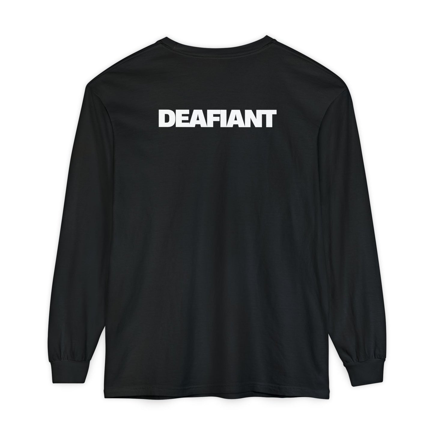 DEAFIANT Stones Cry Out | Garment-Dyed Long Sleeve T-Shirt
