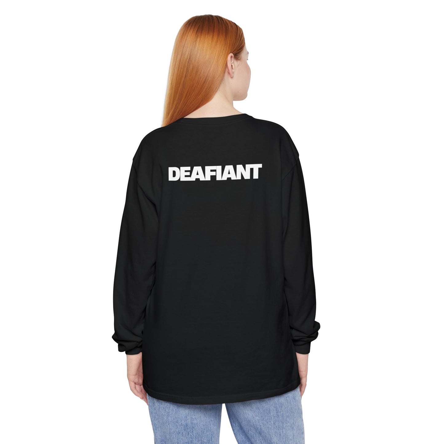 DEAFIANT Stones Cry Out | Garment-Dyed Long Sleeve T-Shirt