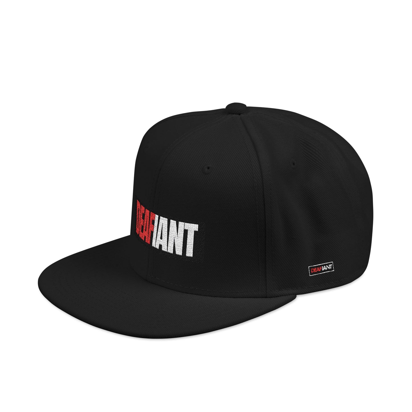 DEAFIANT Deaf OG Embroidered Snapback Hat