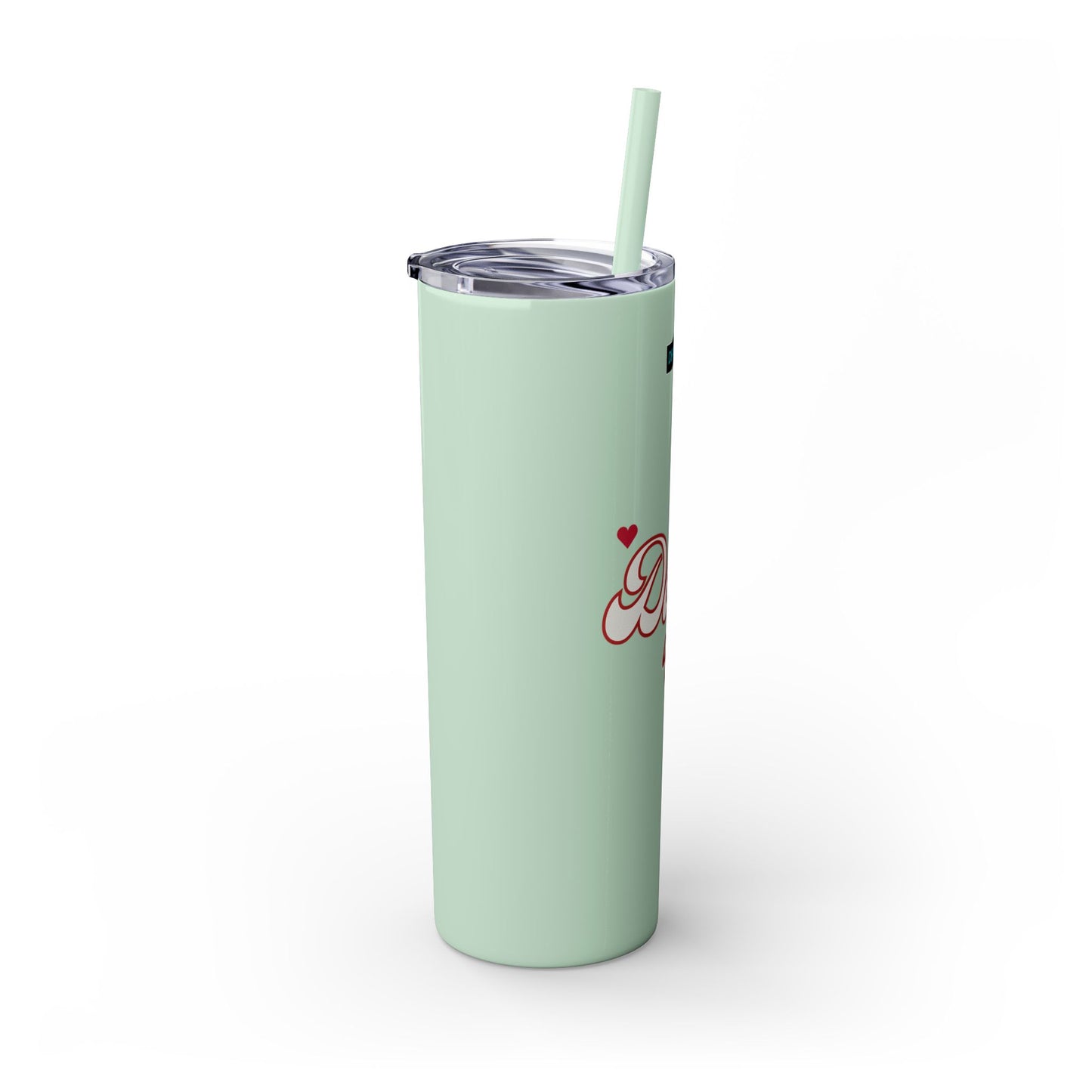 DEAFIANT Deaf AF Skinny Tumbler with Straw, 20oz