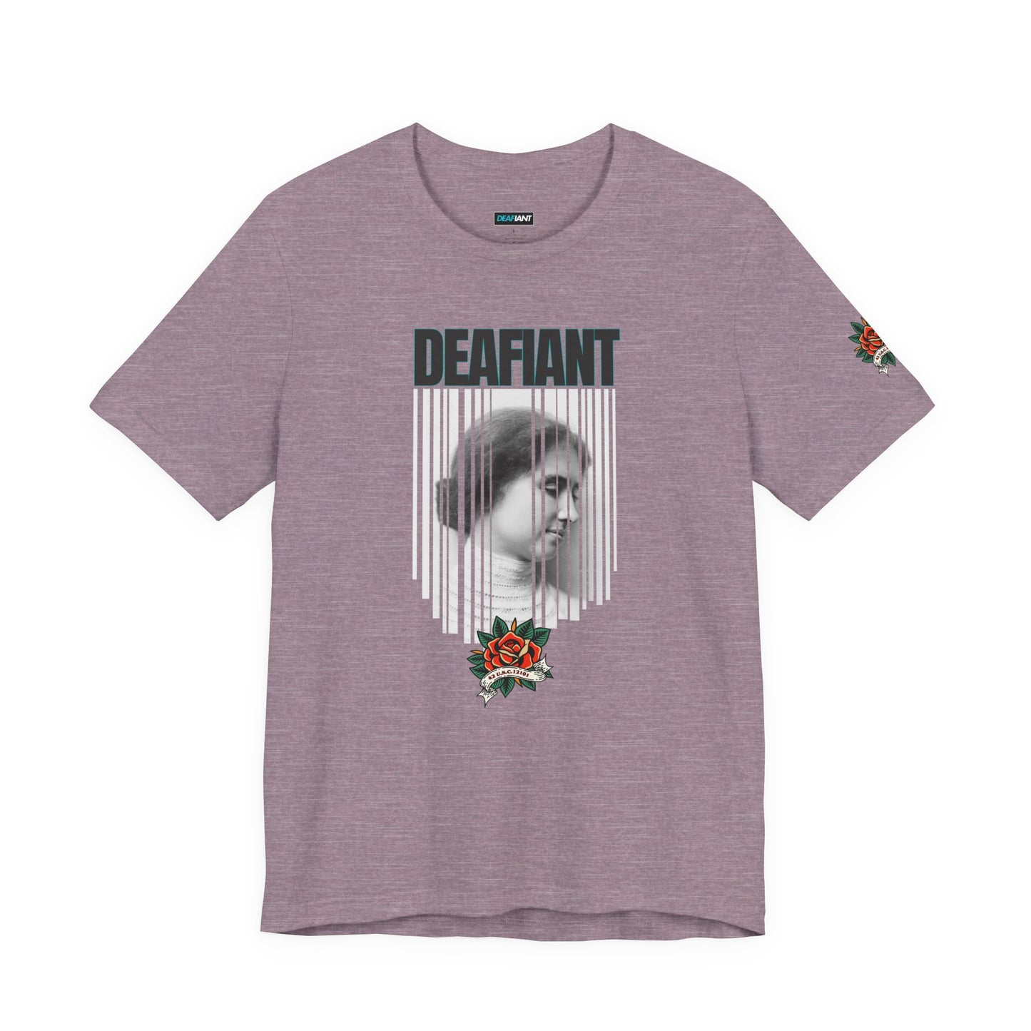 The Legacy Tee – Helen Keller x DEAFIANT | Title 42 Edition | Unisex Jersey Short Sleeve Shirt