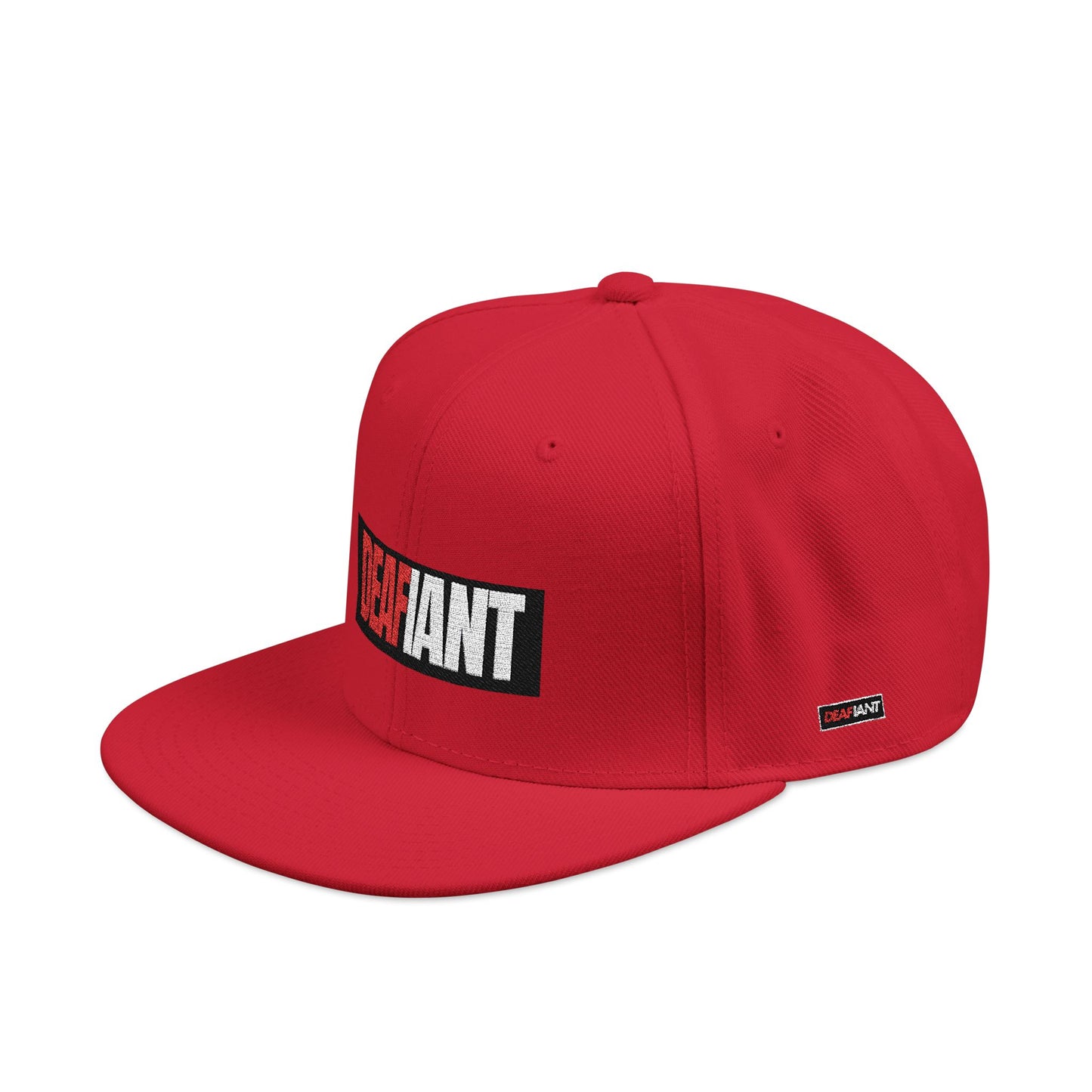 DEAFIANT Deaf OG Embroidered Snapback Hat