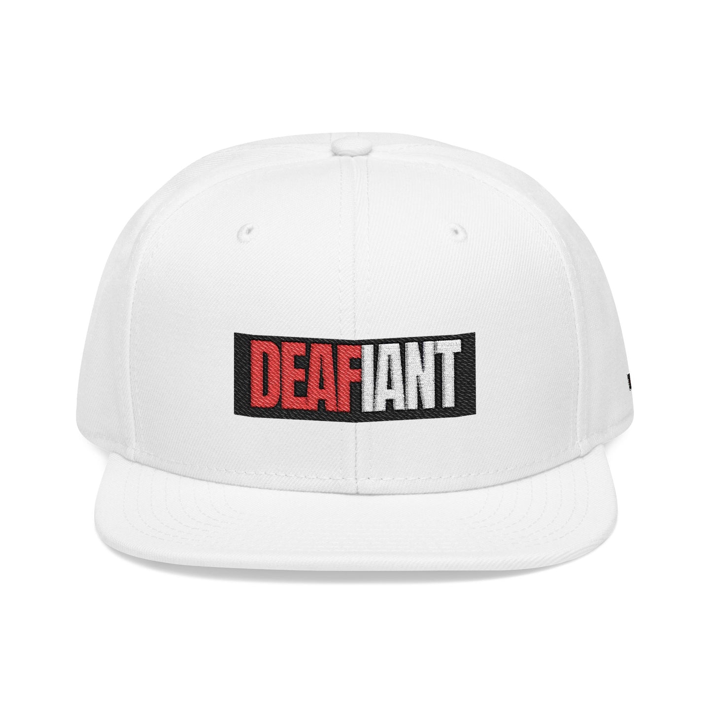DEAFIANT Deaf OG Embroidered Snapback Hat