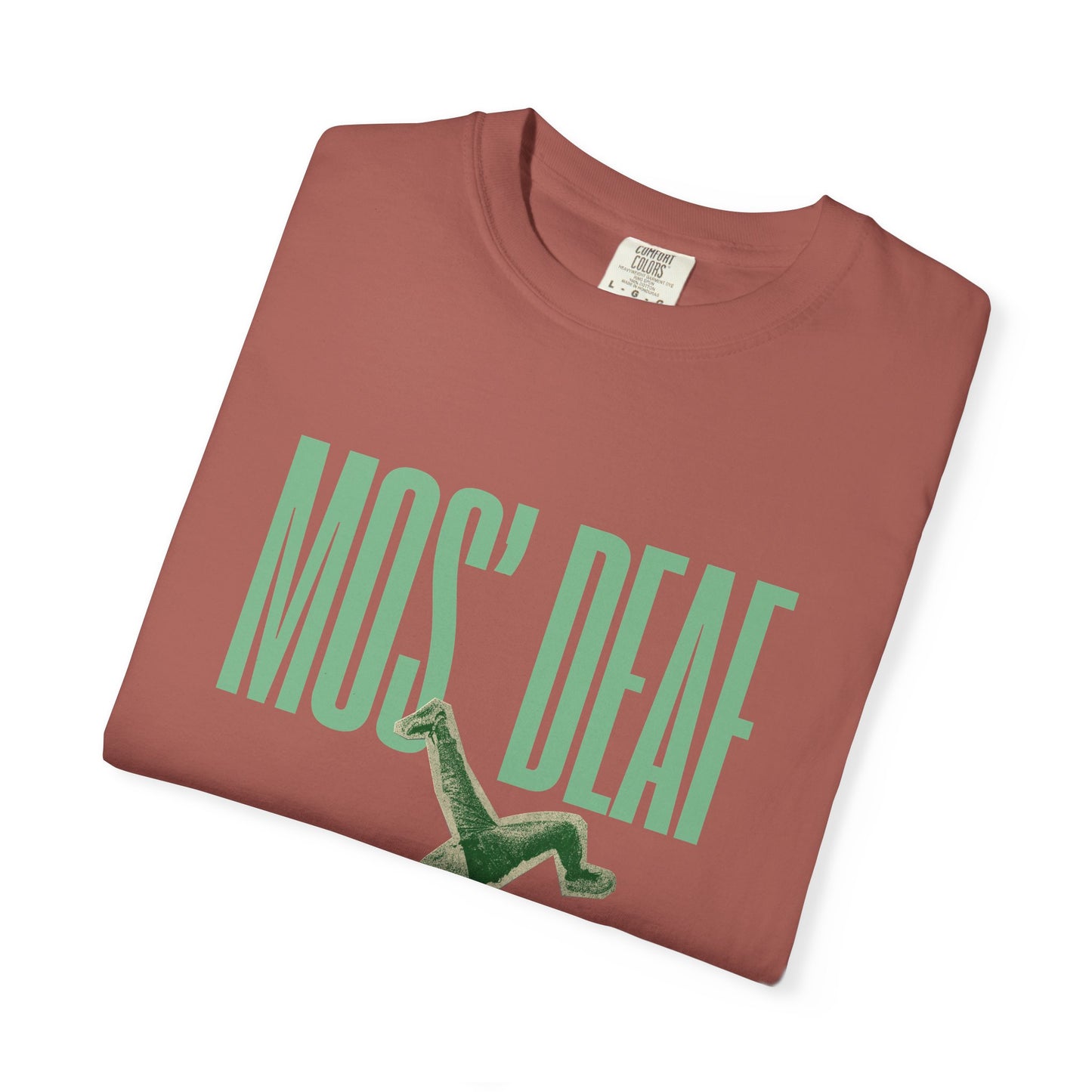 DEAFIANT Mos' Deaf Throwback Tee | Unisex | Garment-dyed