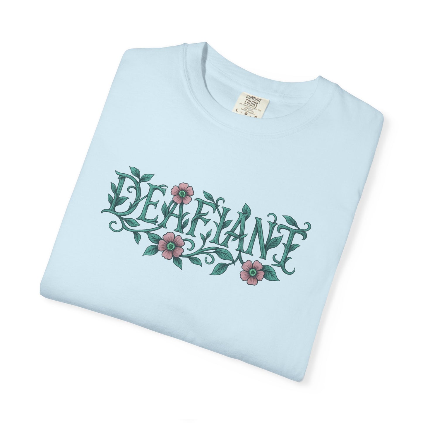 "Rooted Rebels β The Pink Llama x DEAFIANT Floral Collab Tee Unisex T-Shirt