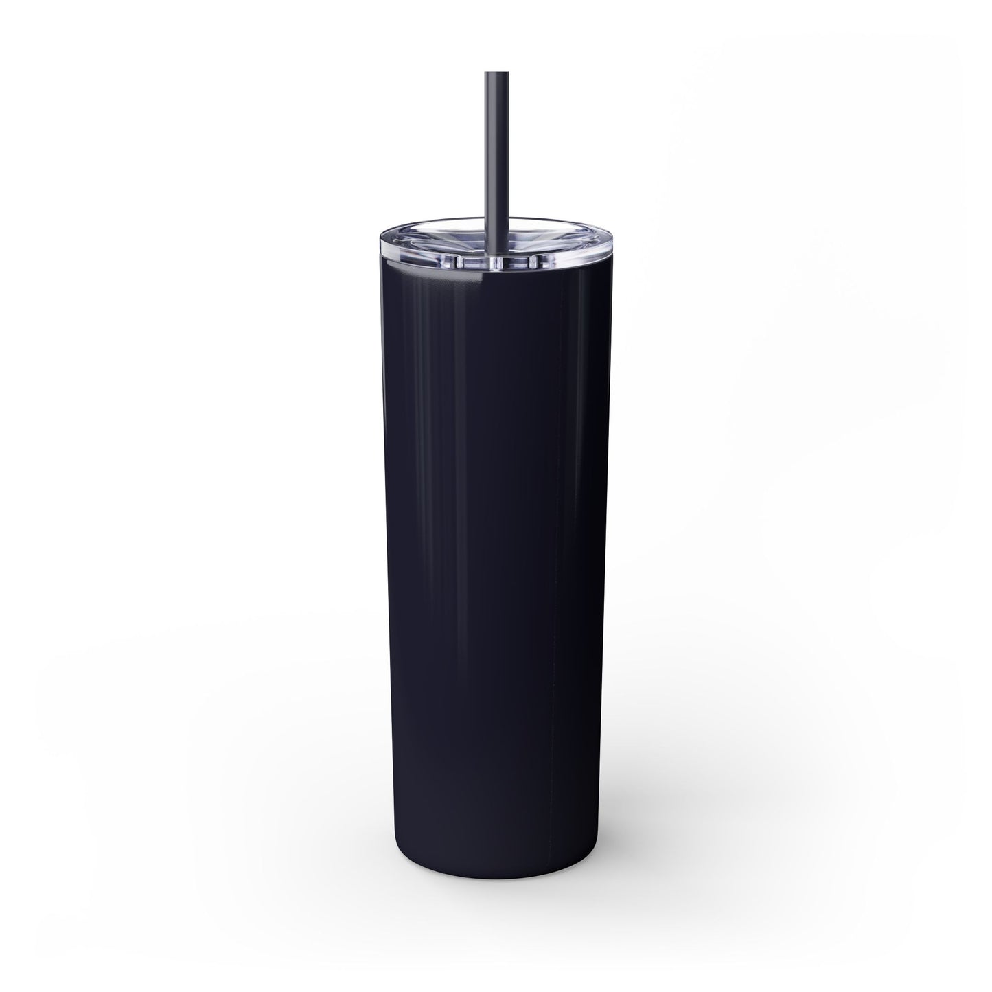 DEAFIANT The Deaf Lover Girl Skinny Tumbler with Straw, 20oz