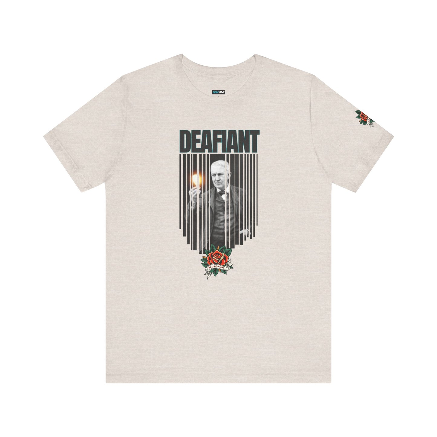 The Innovator Tee – Thomas Edison x DEAFIANT | Title 42 Edition| Unisex Jersey Tee