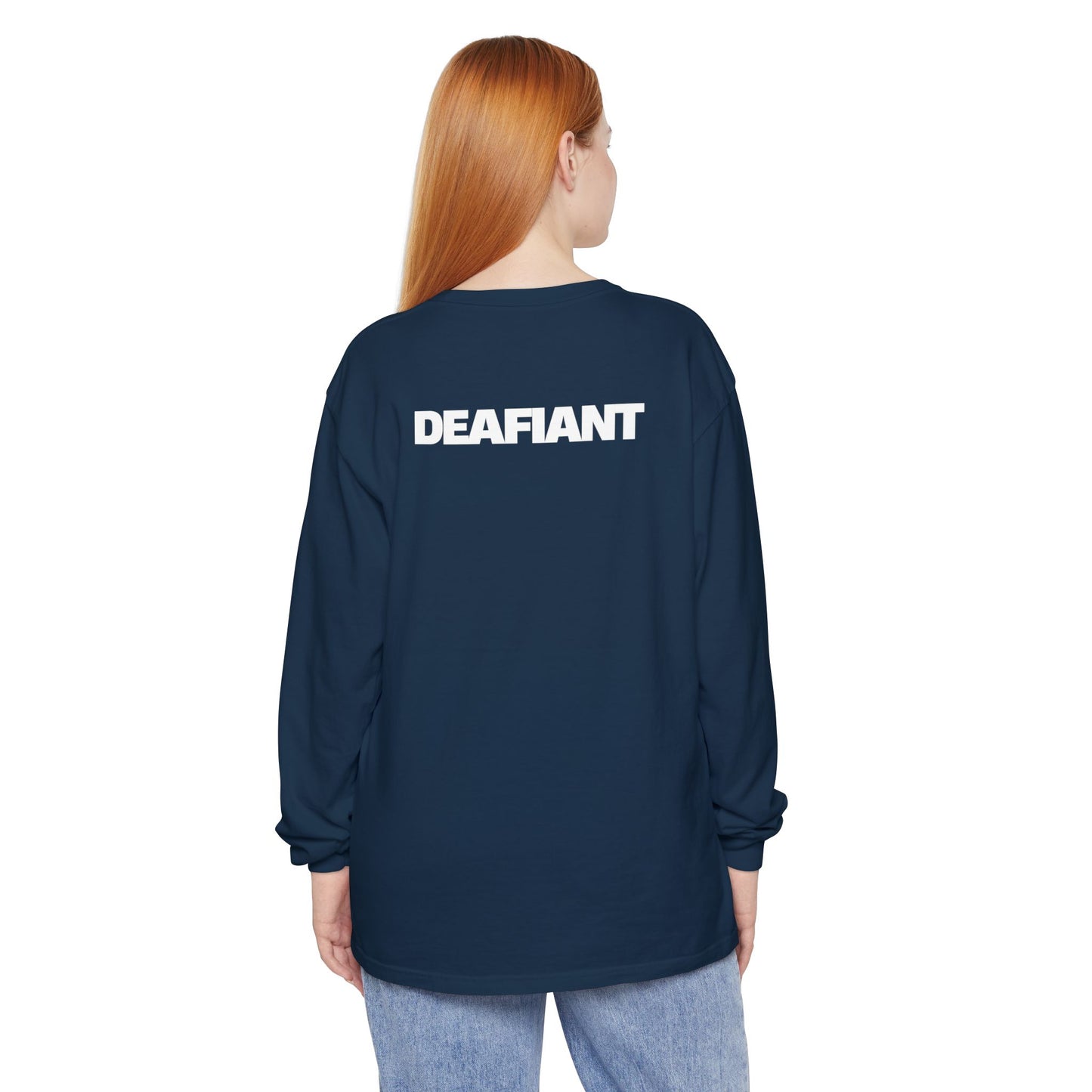 DEAFIANT Stones Cry Out | Garment-Dyed Long Sleeve T-Shirt