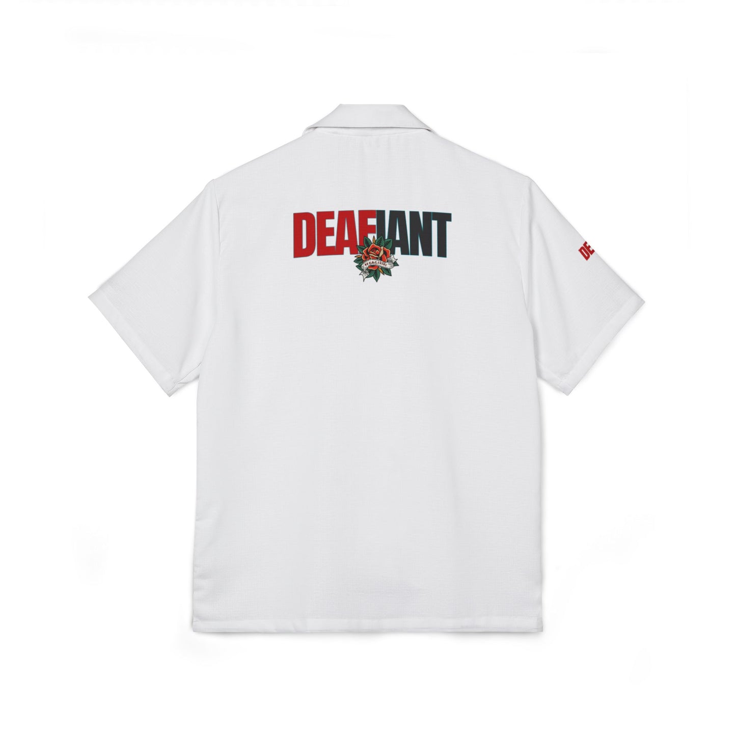 DEAFIANT Island Rebel Men's Hawaiian Camp Shirt