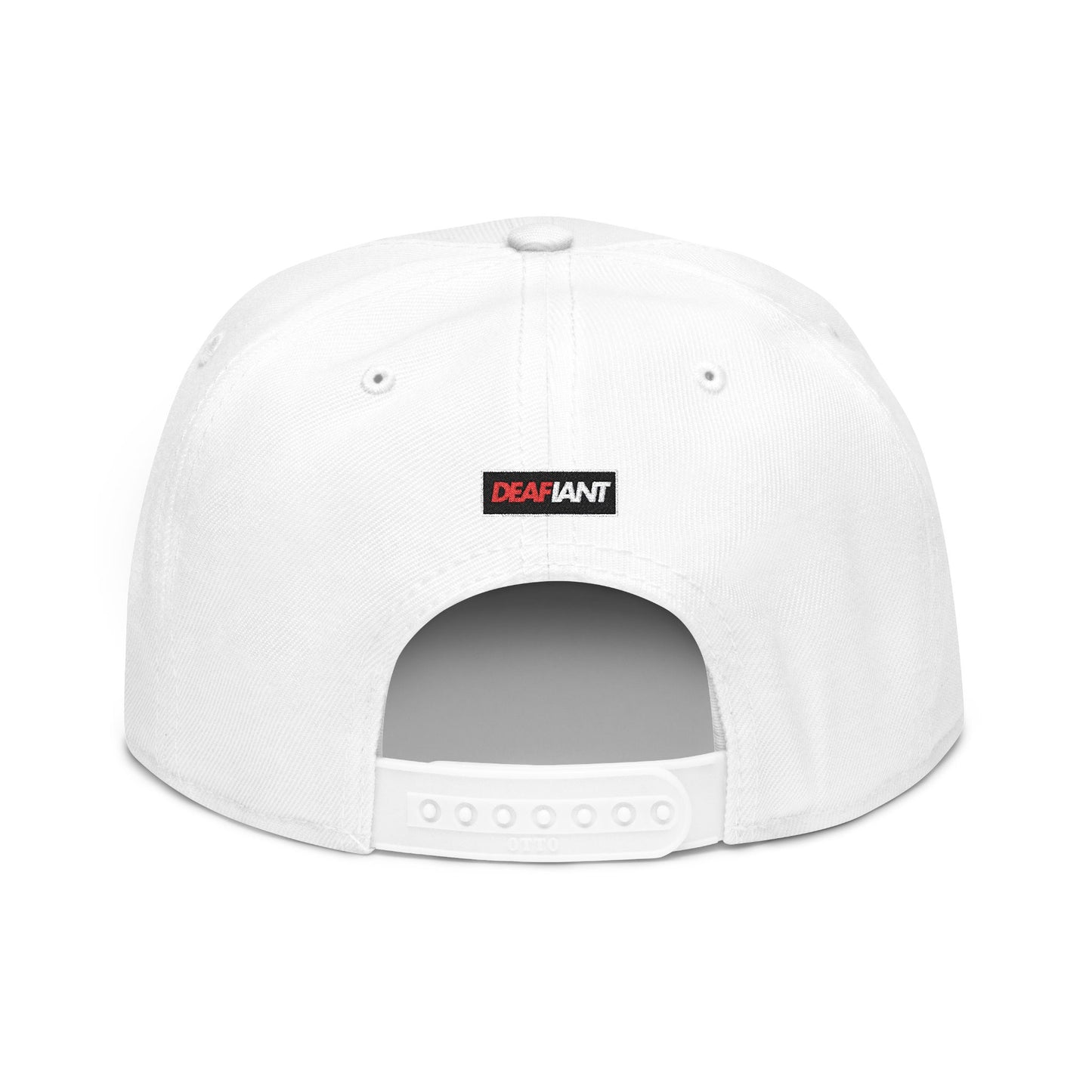 DEAFIANT Deaf OG Embroidered Snapback Hat