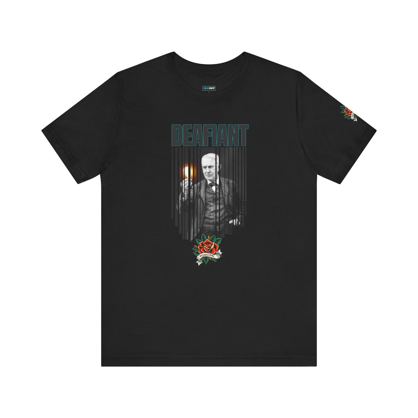 The Innovator Tee – Thomas Edison x DEAFIANT | Title 42 Edition| Unisex Jersey Tee