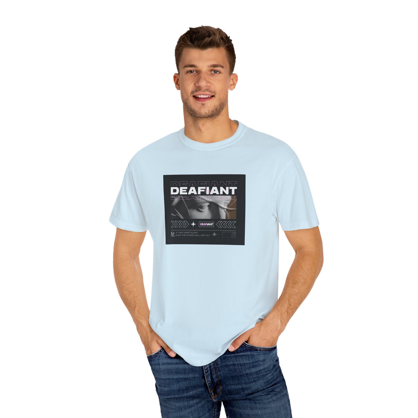 DEAFIANT If You Remain Silent Tee | Unisex Garment-Dyed Tee