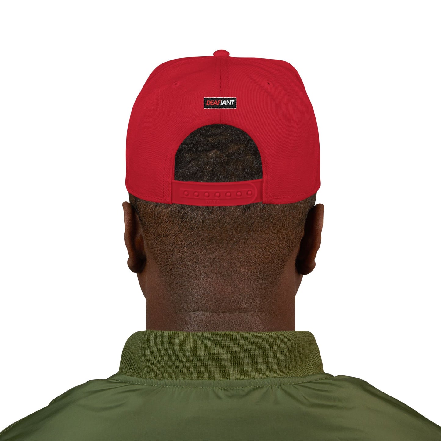 DEAFIANT Deaf OG Embroidered Snapback Hat