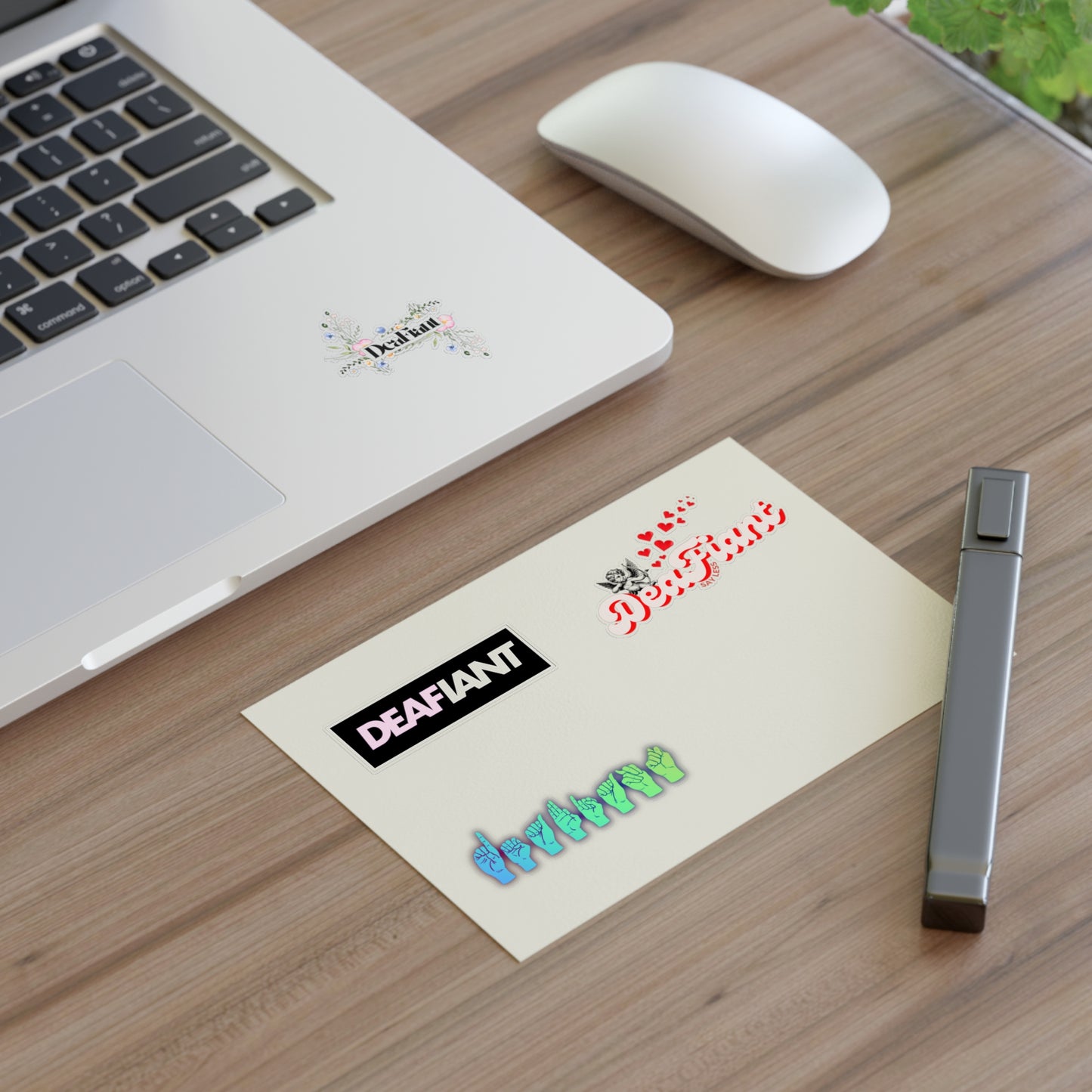 DEAFIANT - Femme Rebel Sticker Sheets - Empowering Decals for Expression, Journaling, Laptop Decor, Gifts, and More