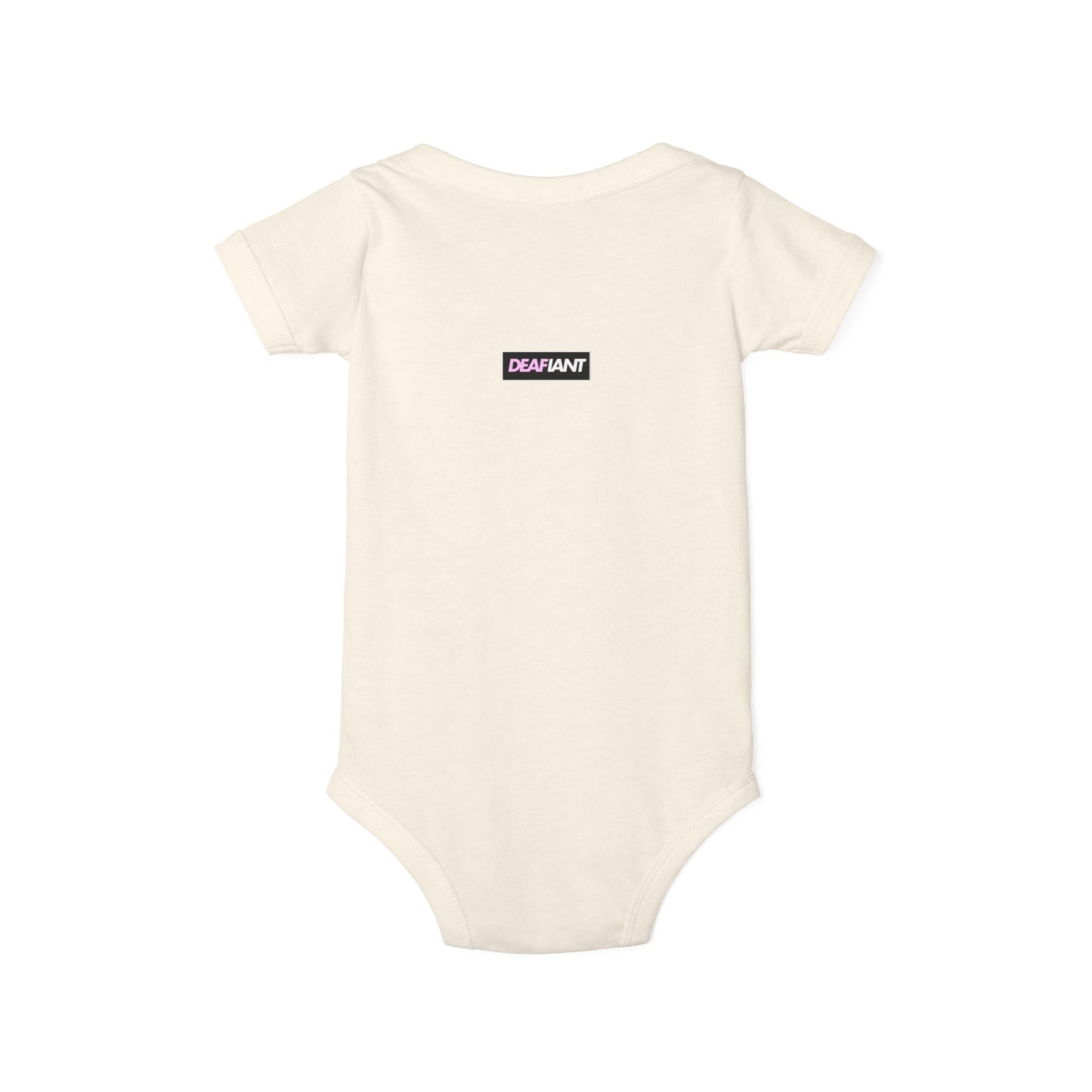DEAFIANTLY CUTE Infant Jersey One Piece | Baby Bodysuit