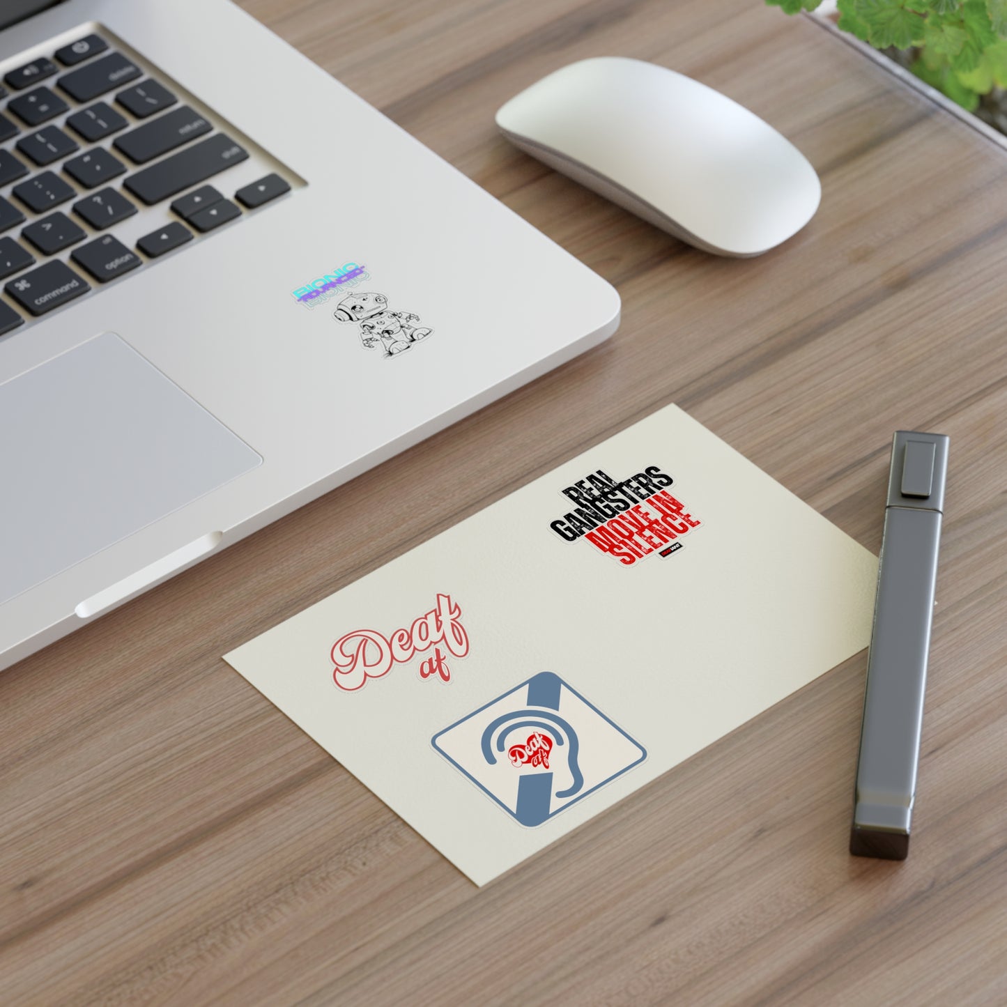 DEAFIANT Identity Sticker Pack – “Deaf AF + Tech & Truth” Series | Unique Designs for Personalizing Laptops, Notebooks, Gifts, and More!
