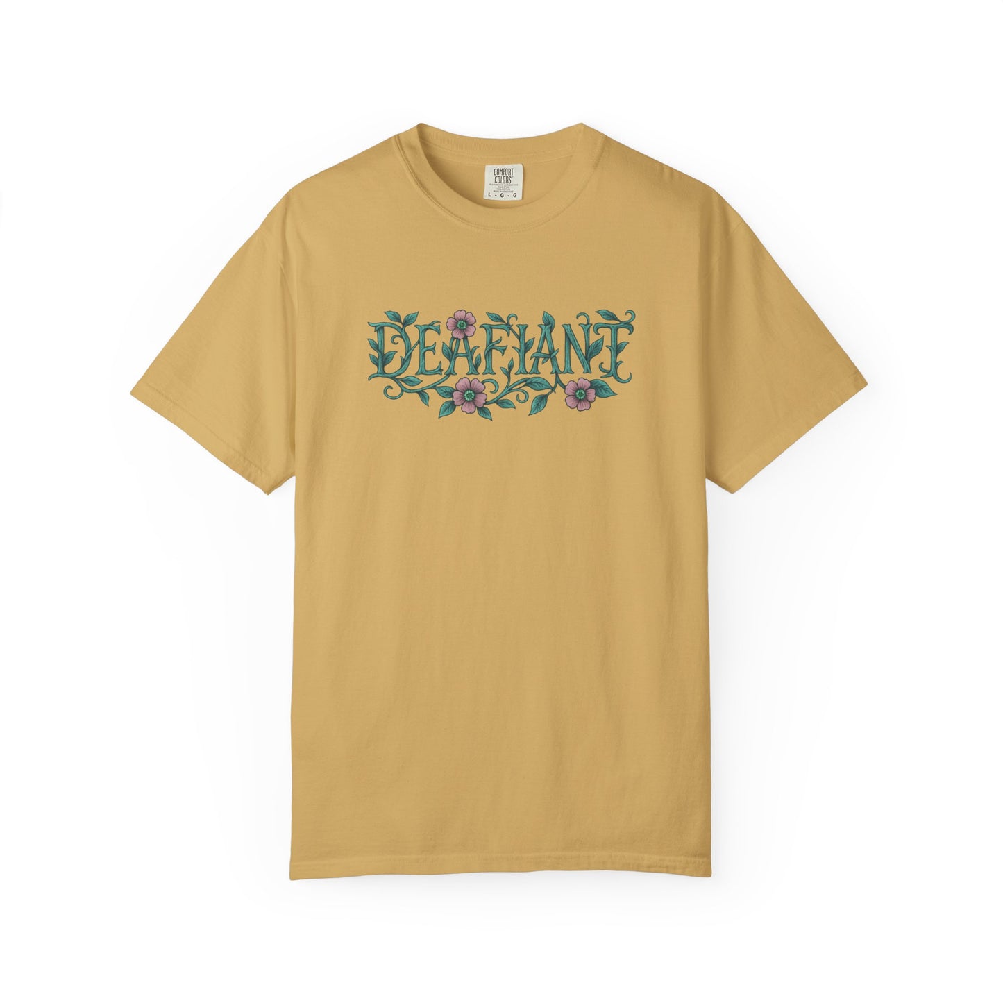 "Rooted Rebels β The Pink Llama x DEAFIANT Floral Collab Tee Unisex T-Shirt