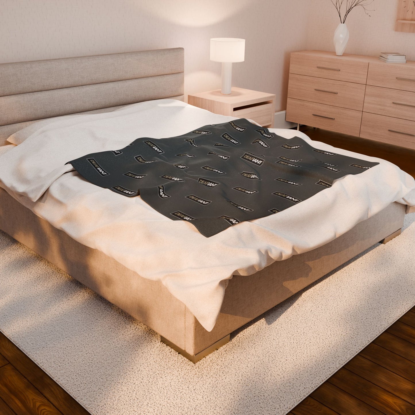 DEAFIANT Classic Logo Cozy Velveteen Plush Blanket