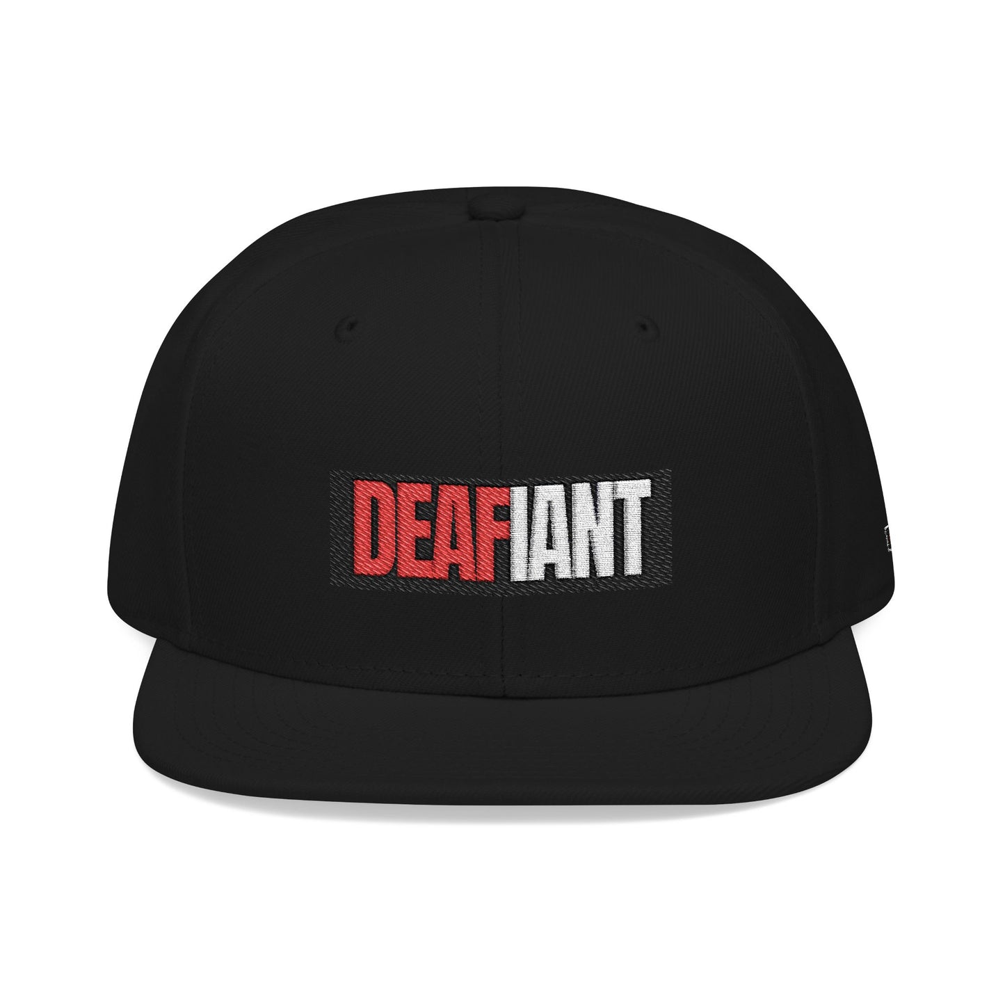 DEAFIANT Deaf OG Embroidered Snapback Hat