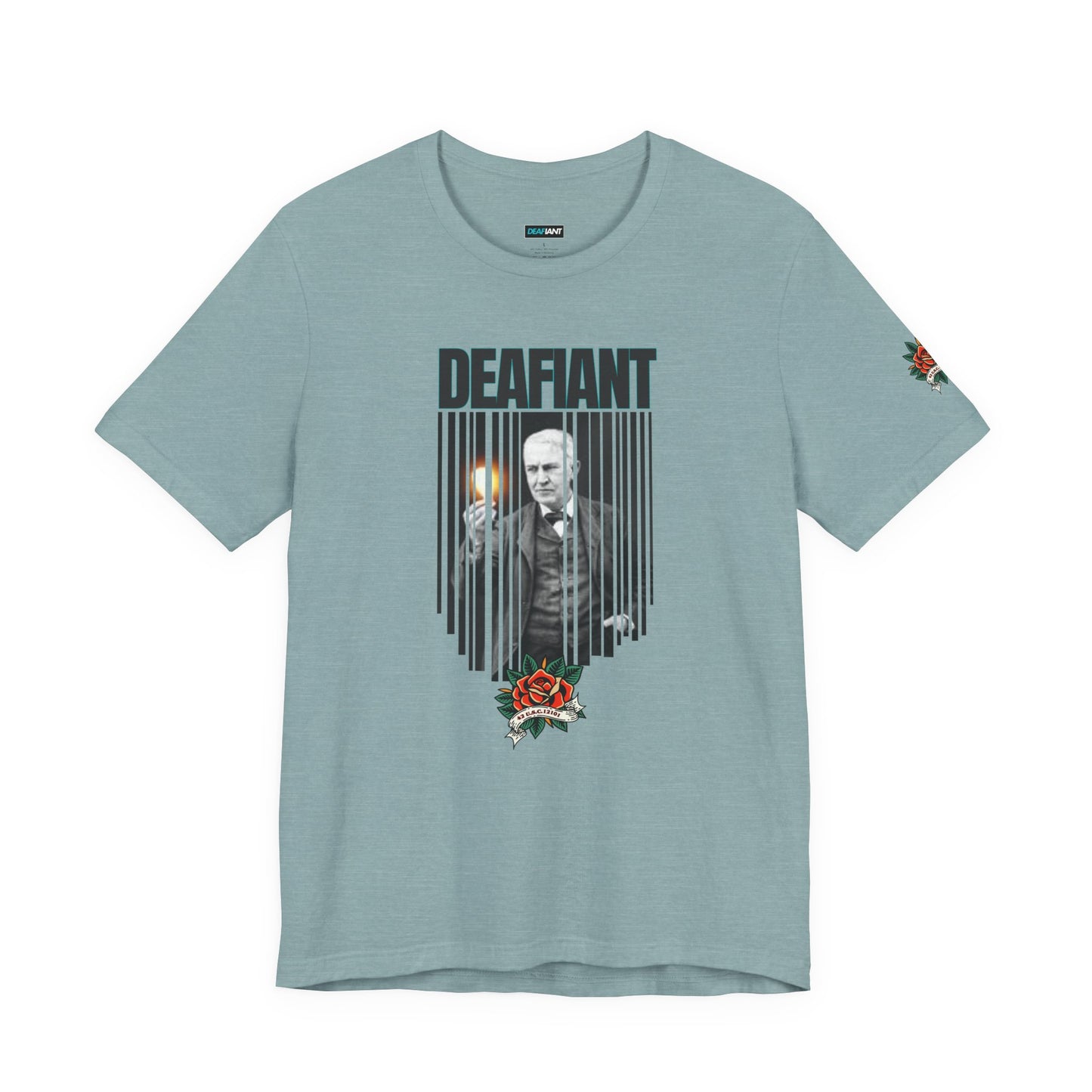 The Innovator Tee – Thomas Edison x DEAFIANT | Title 42 Edition| Unisex Jersey Tee