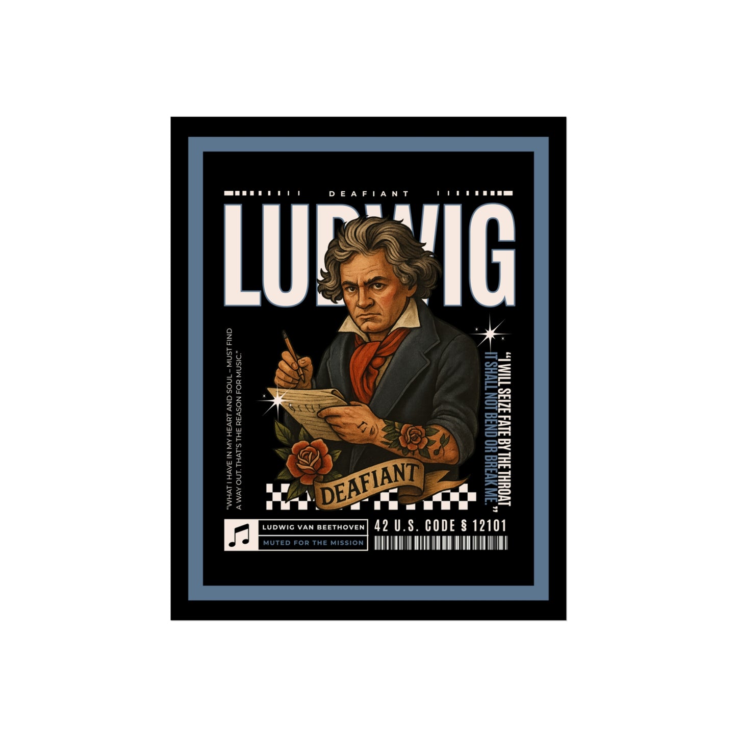 DEAFIANT The Legacy's In Ink Collection LUDWIG | Fine Art Poster