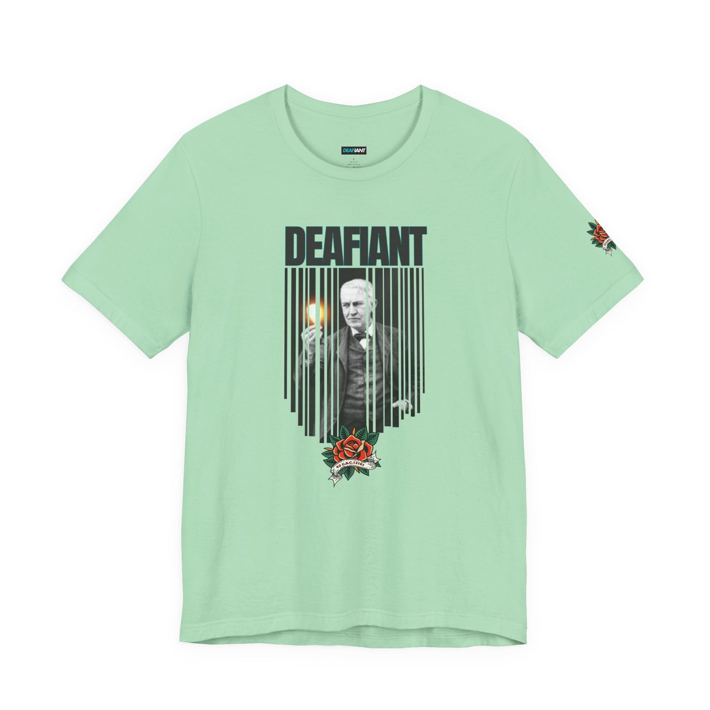 The Innovator Tee – Thomas Edison x DEAFIANT | Title 42 Edition| Unisex Jersey Tee