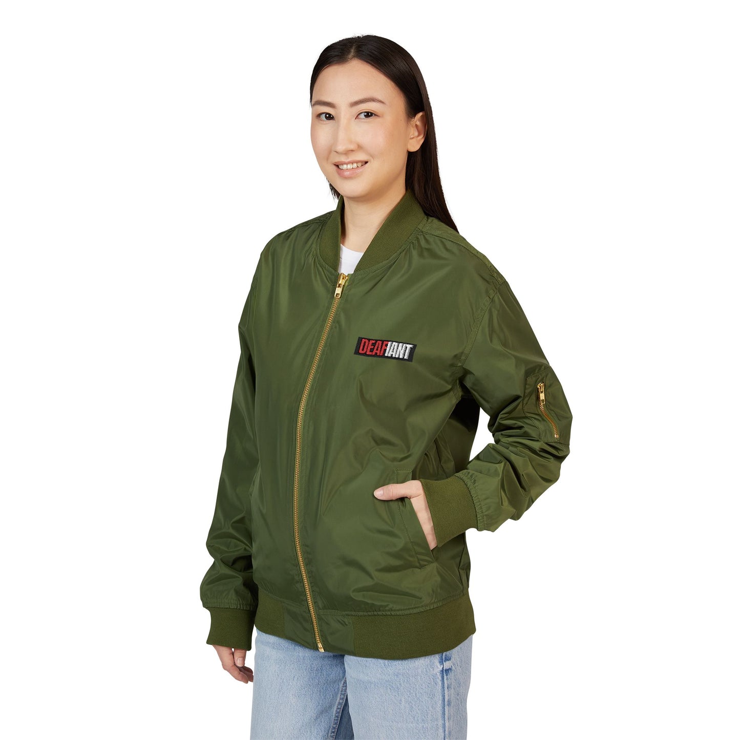 DEAFIANT Silent Bomber Jacket (Embroidery)