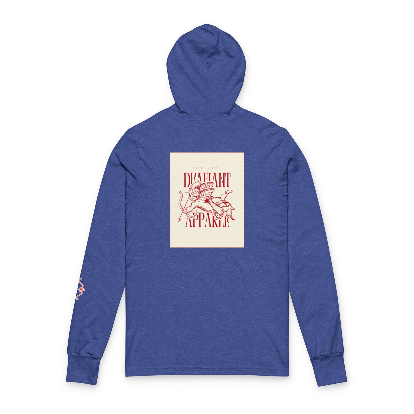DEAFIANT Love is Deaf | Unisex Hooded Long Sleeve Tee