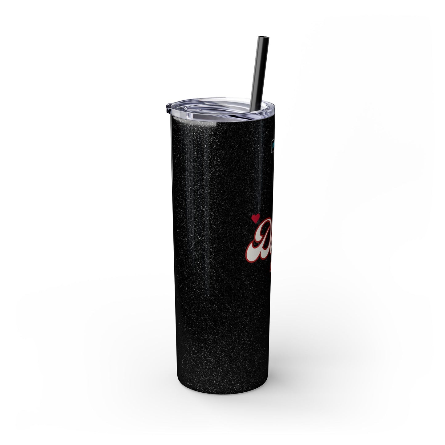 DEAFIANT Deaf AF Skinny Tumbler with Straw, 20oz