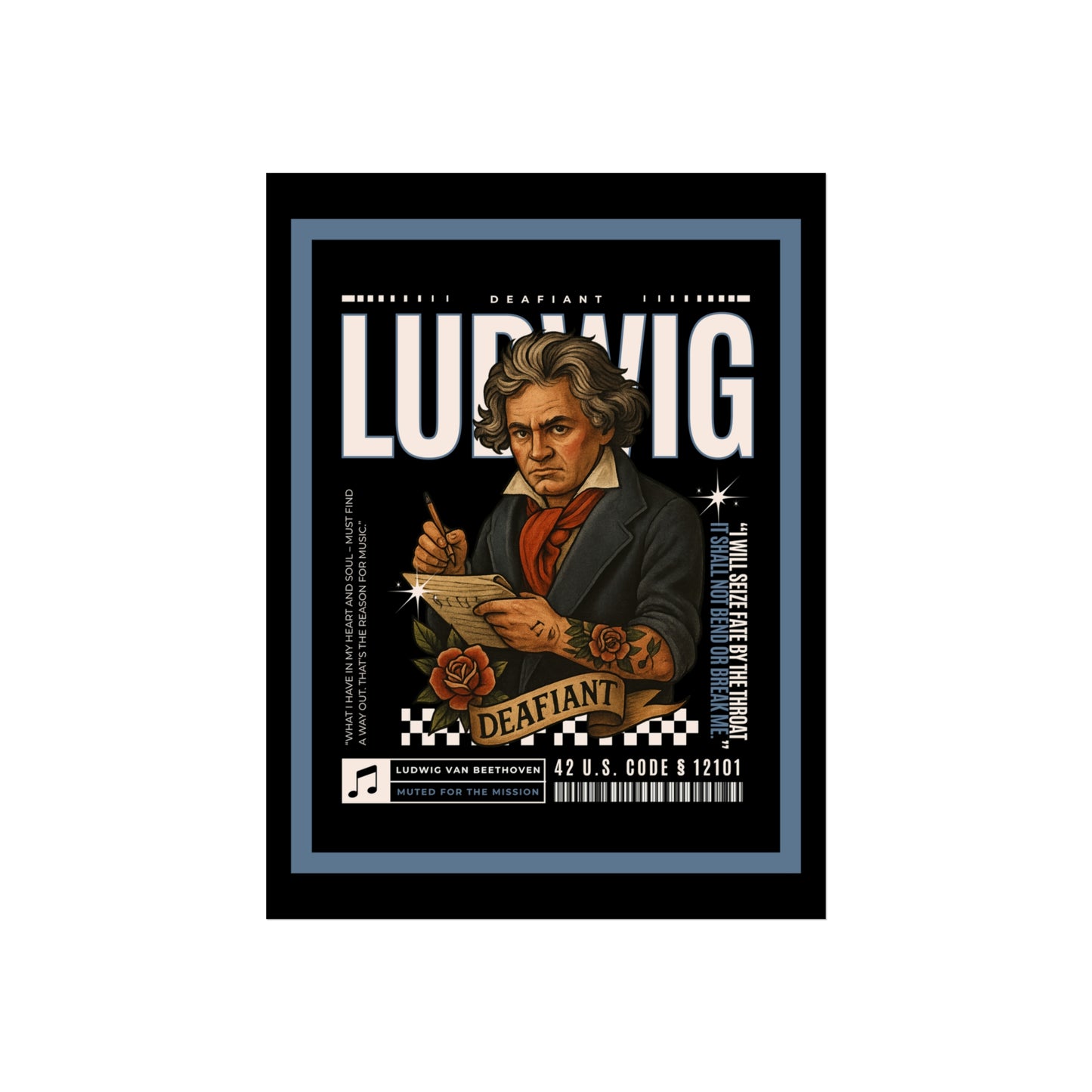 DEAFIANT The Legacy's In Ink Collection LUDWIG | Fine Art Poster