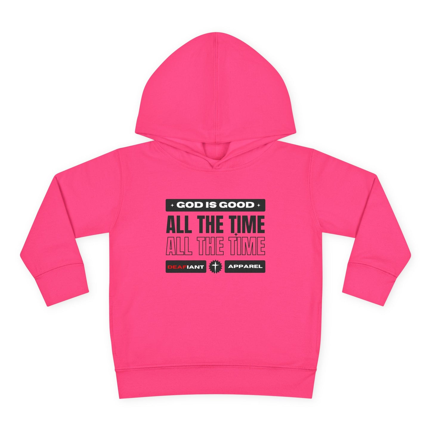 DEAFIANT KIDS | God Is Good – All the Time! Kids Praise Hoodie | Unisex