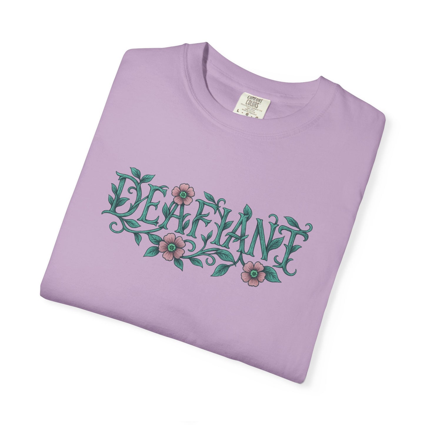 "Rooted Rebels β The Pink Llama x DEAFIANT Floral Collab Tee Unisex T-Shirt