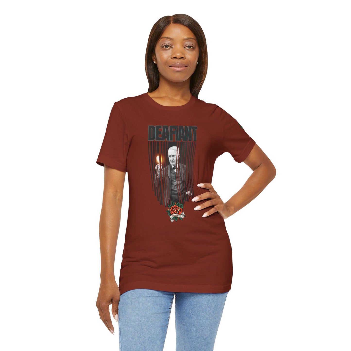 The Innovator Tee – Thomas Edison x DEAFIANT | Title 42 Edition| Unisex Jersey Tee