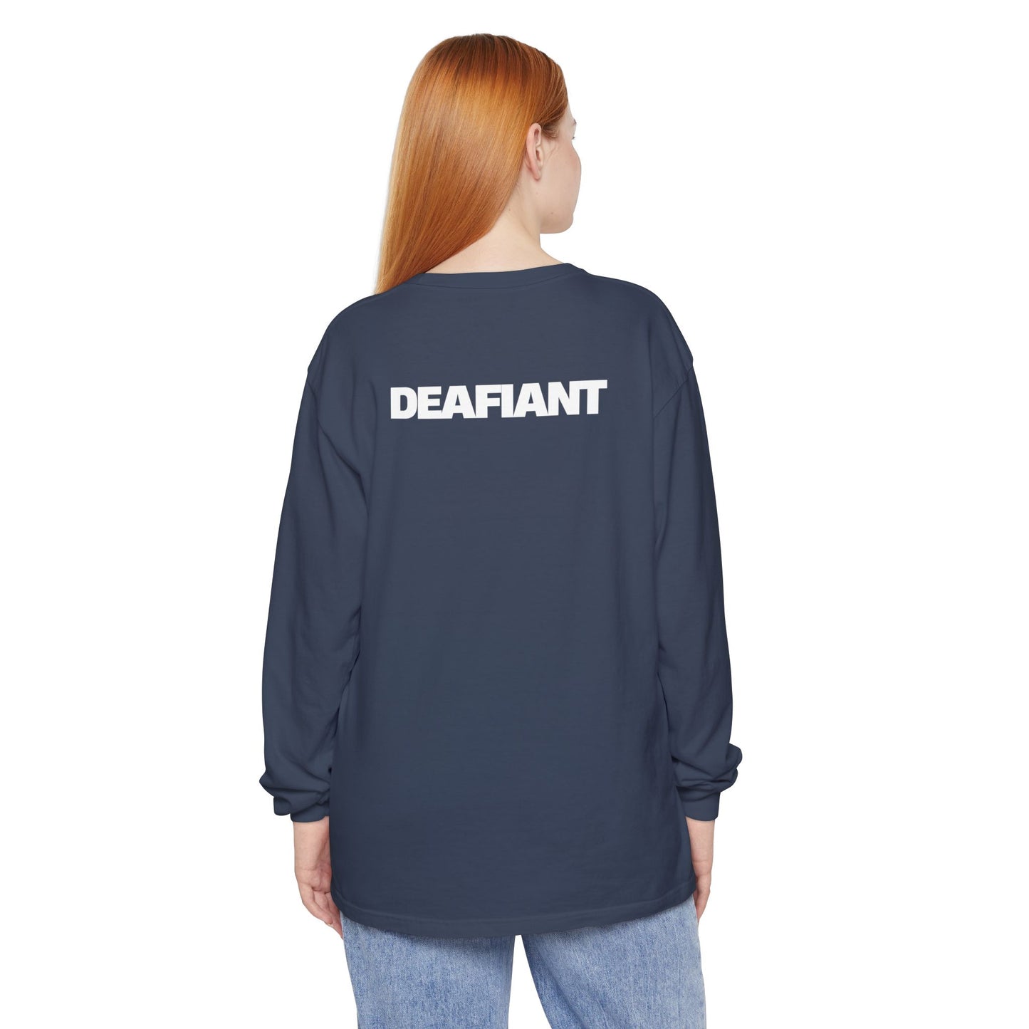 DEAFIANT Stones Cry Out | Garment-Dyed Long Sleeve T-Shirt