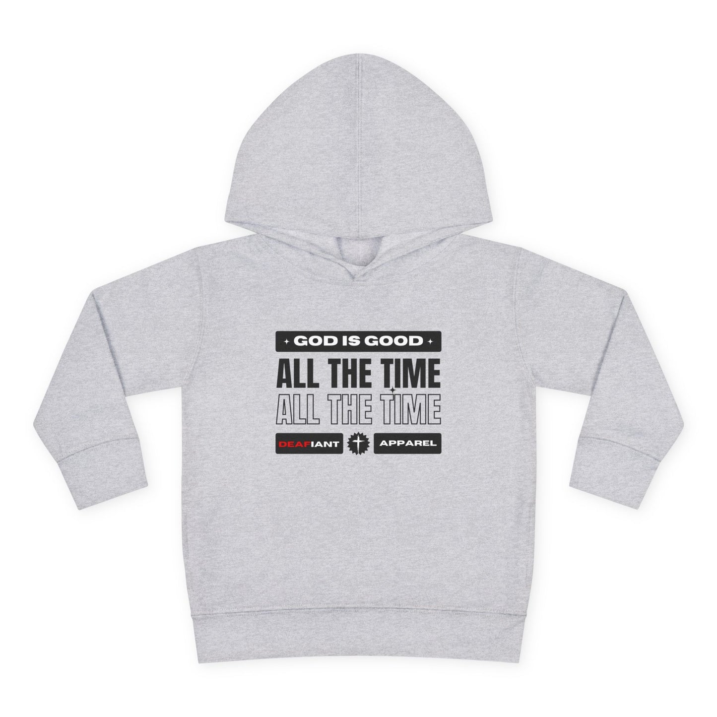 DEAFIANT KIDS | God Is Good – All the Time! Kids Praise Hoodie | Unisex