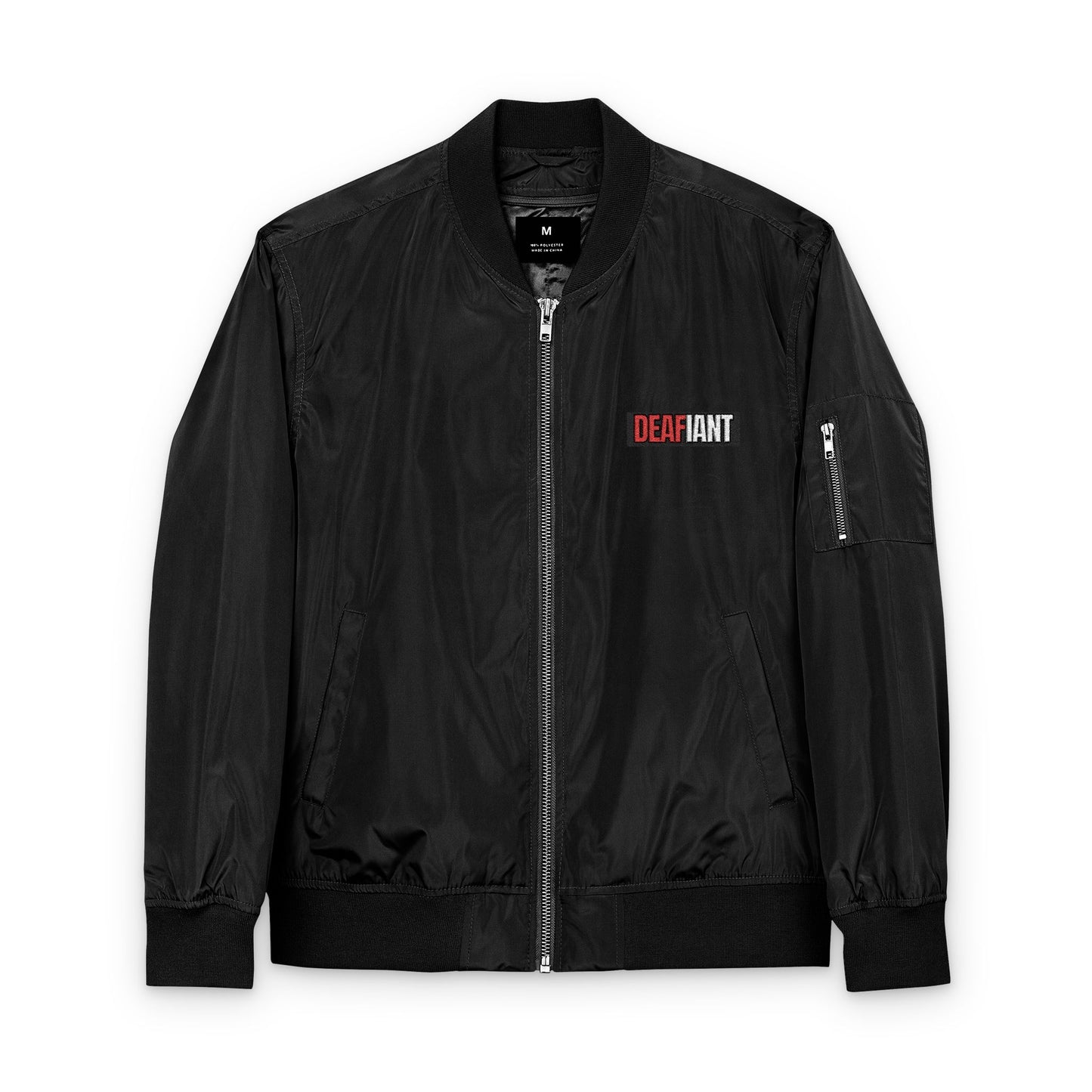 DEAFIANT Silent Bomber Jacket (Embroidery)