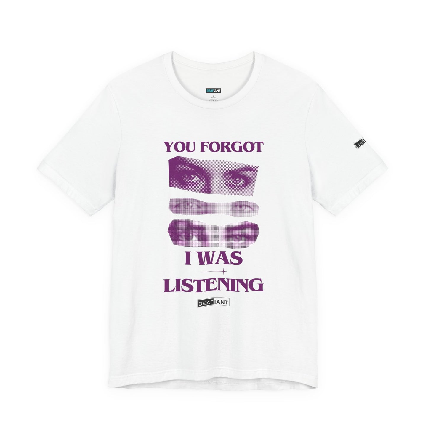 DEAFIANT Listening Eyes Tee | Unisex Jersey Short Sleeve T-Shirt