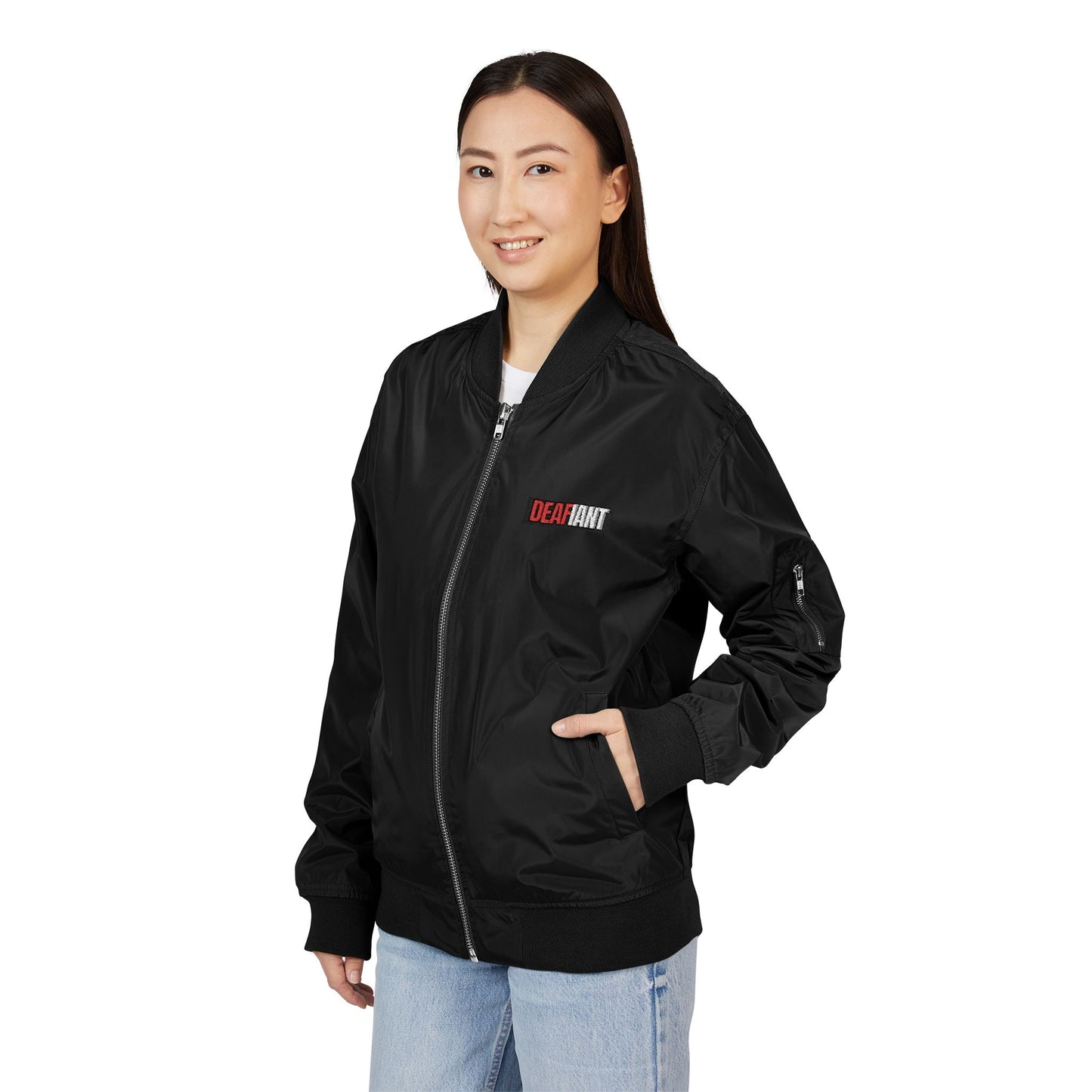 DEAFIANT Silent Bomber Jacket (Embroidery)