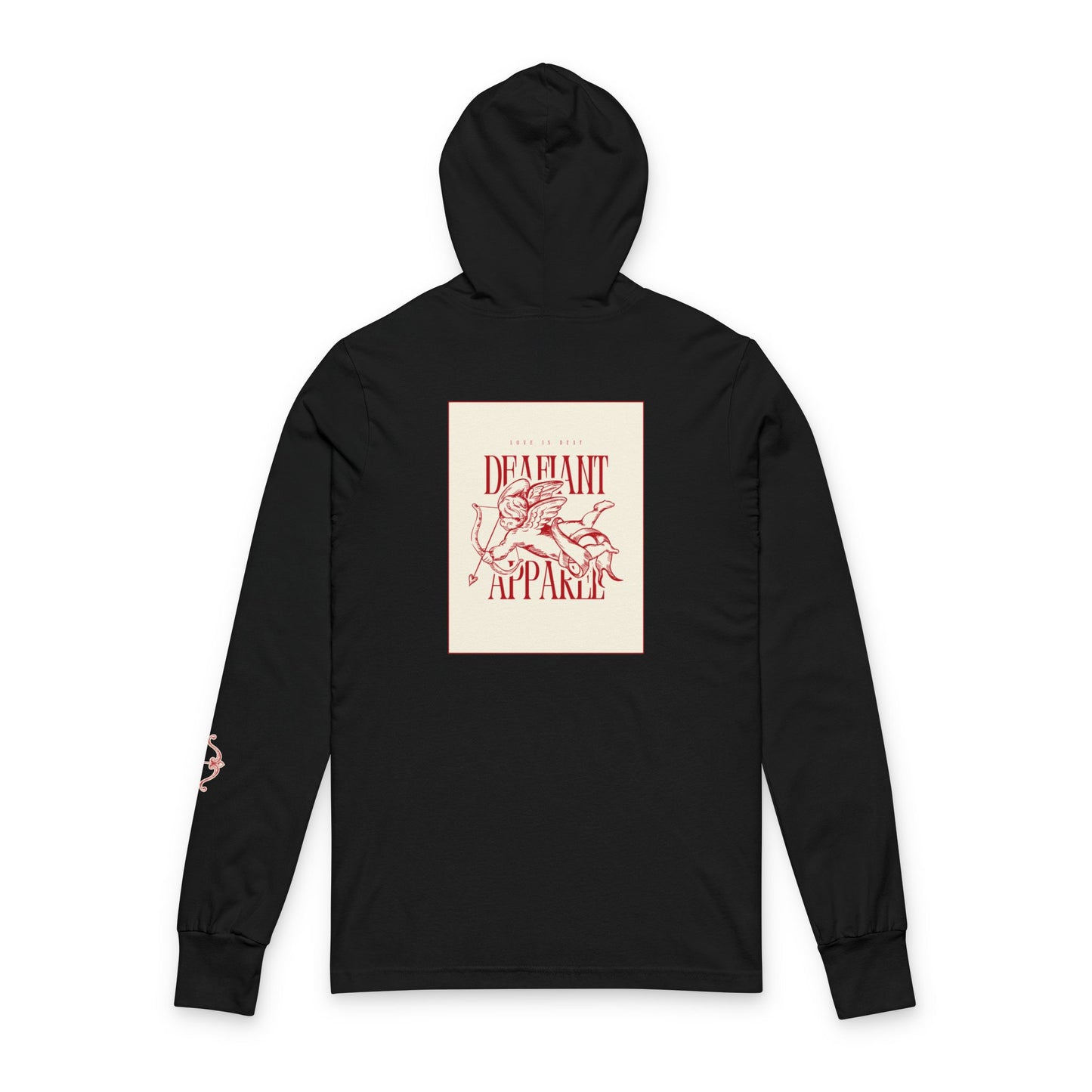 DEAFIANT Love is Deaf | Unisex Hooded Long Sleeve Tee