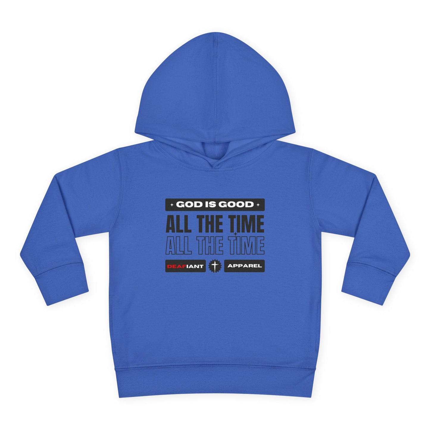 DEAFIANT KIDS | God Is Good – All the Time! Kids Praise Hoodie | Unisex