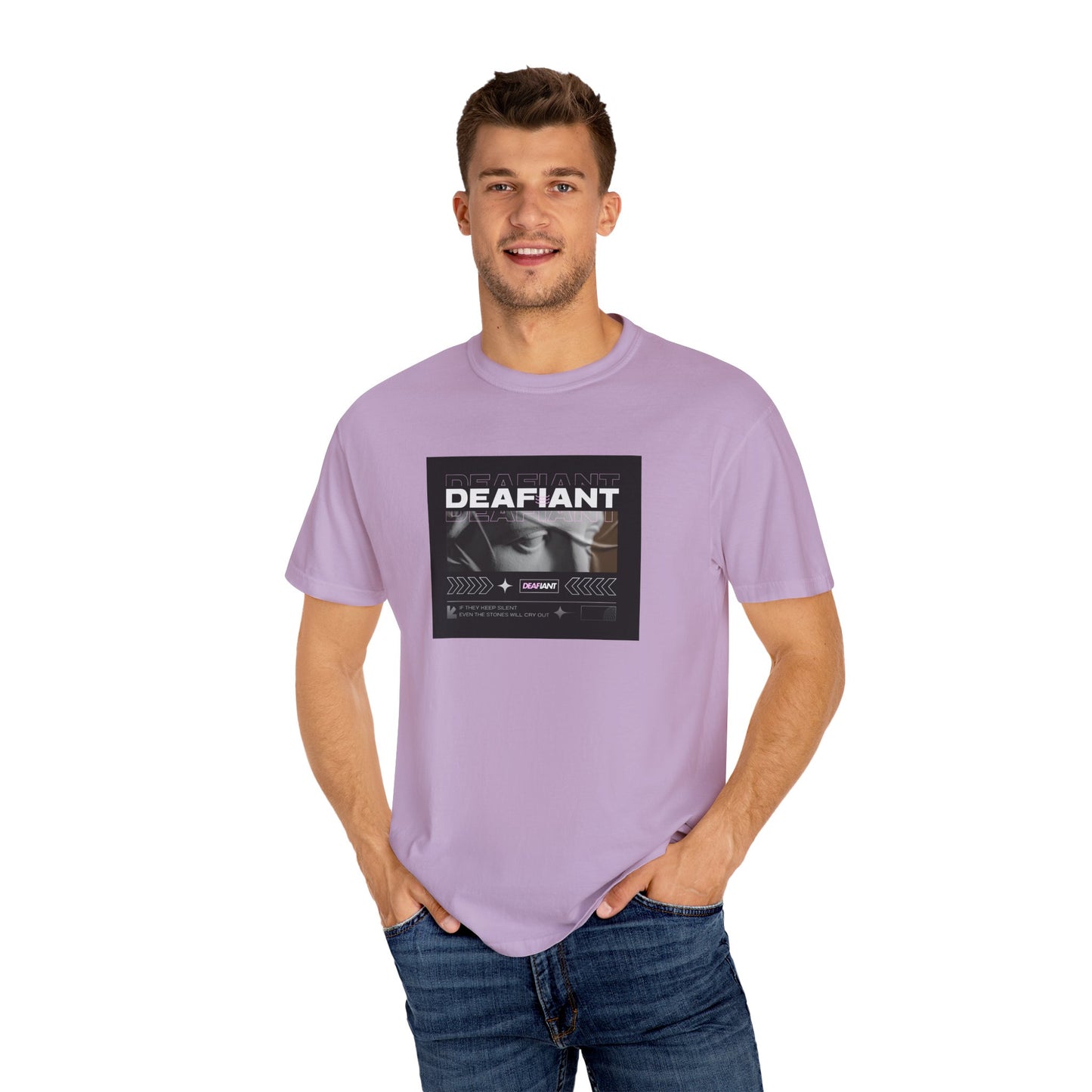 DEAFIANT If You Remain Silent Tee | Unisex Garment-Dyed Tee
