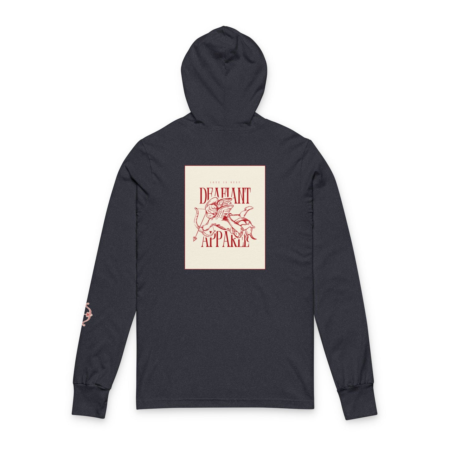 DEAFIANT Love is Deaf | Unisex Hooded Long Sleeve Tee