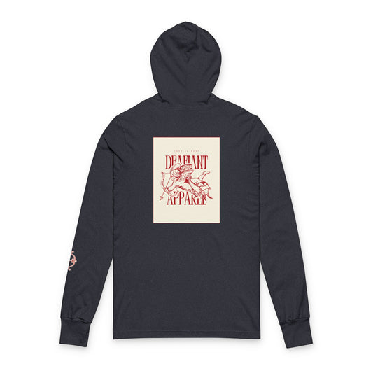 DEAFIANT Love is Deaf | Unisex Hooded Long Sleeve Tee