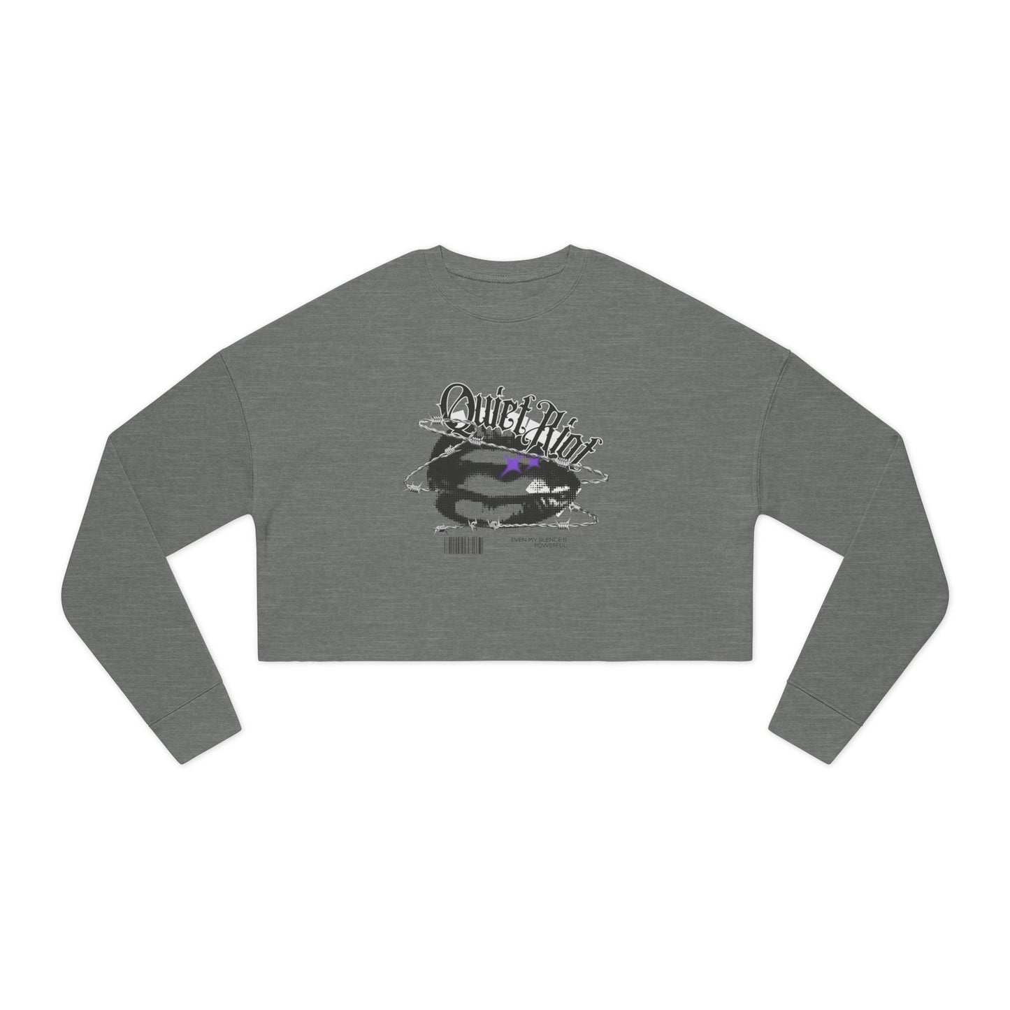 DEAFIANT Quiet Riot | Cropped Sweatshirt